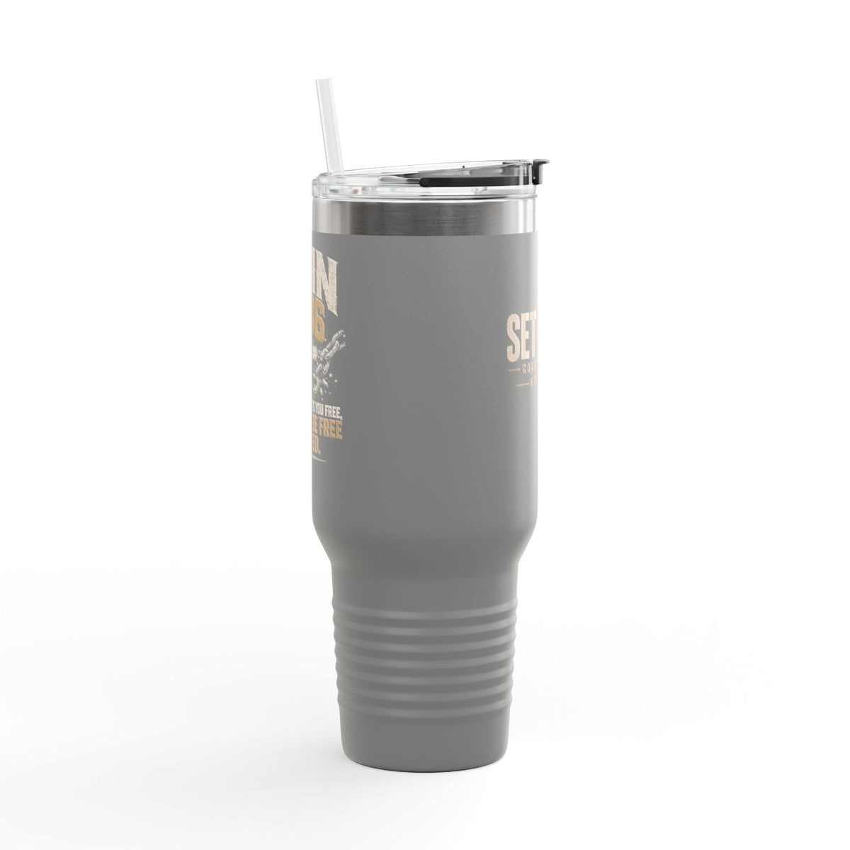 Set Free Cross logo Travel Mug | 40oz Insulated Tumbler
