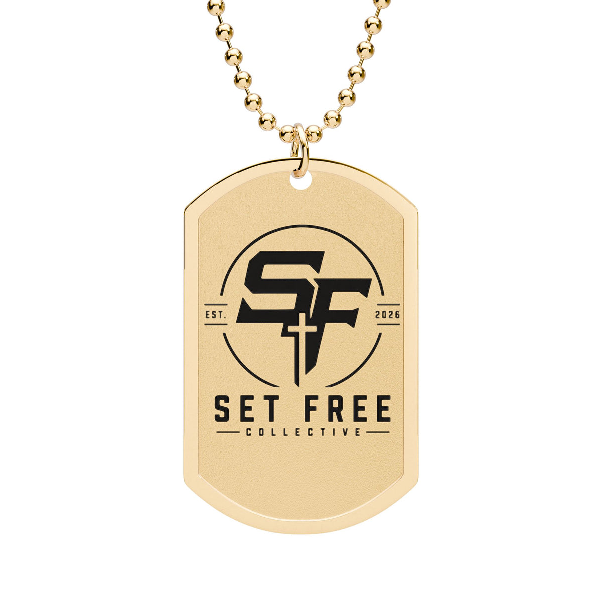 Set Free SF Logo Dog Tag
