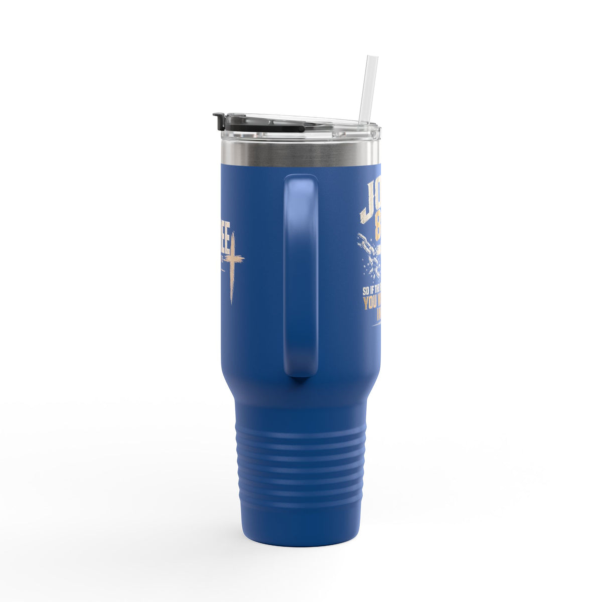 Set Free Cross logo Travel Mug | 40oz Insulated Tumbler