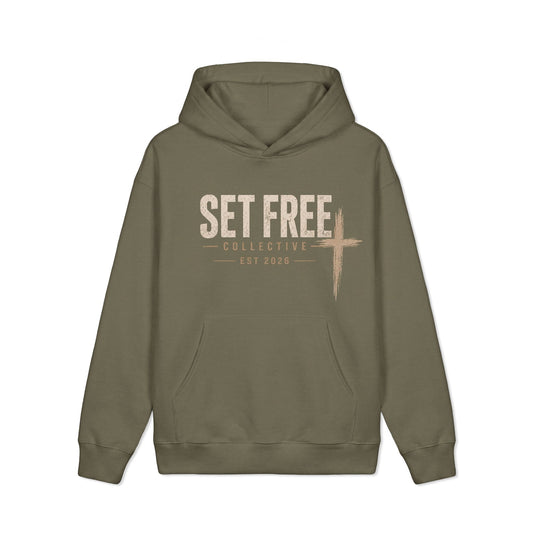 Set Free Cross design Hoodie | Religious Faith Christian Sweatshirt