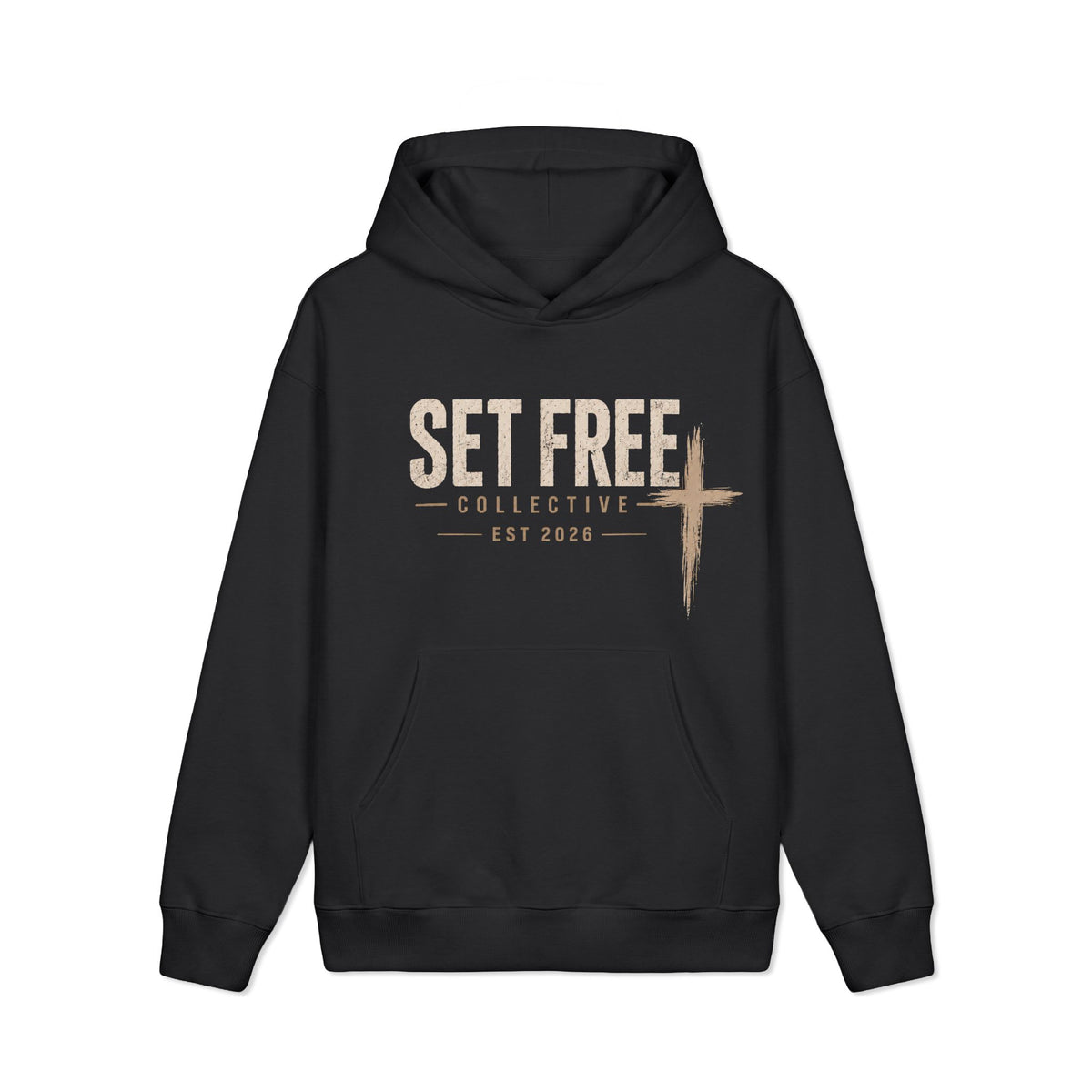 Set Free Cross design Hoodie | Religious Faith Christian Sweatshirt
