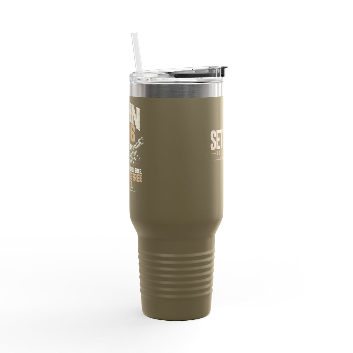 Set Free Cross logo Travel Mug | 40oz Insulated Tumbler