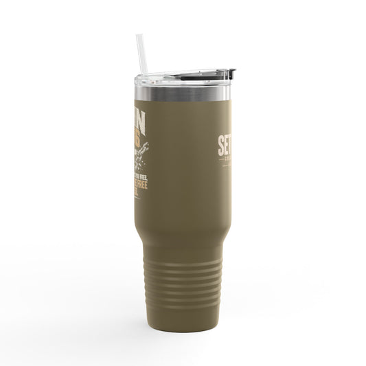 Set Free Cross logo Travel Mug | 40oz Insulated Tumbler