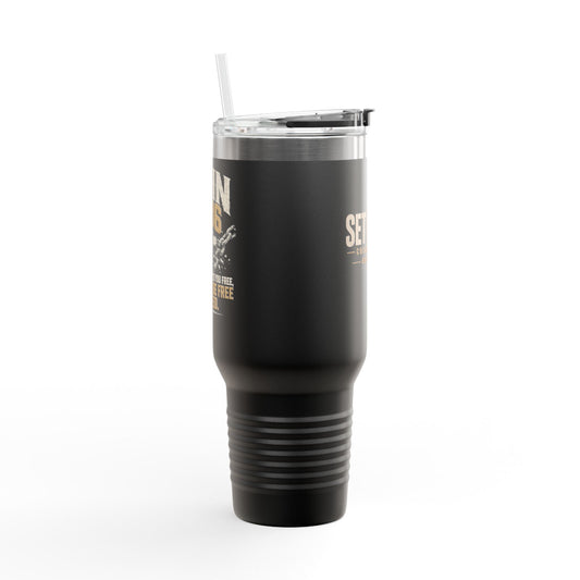 Set Free Cross logo Travel Mug | 40oz Insulated Tumbler