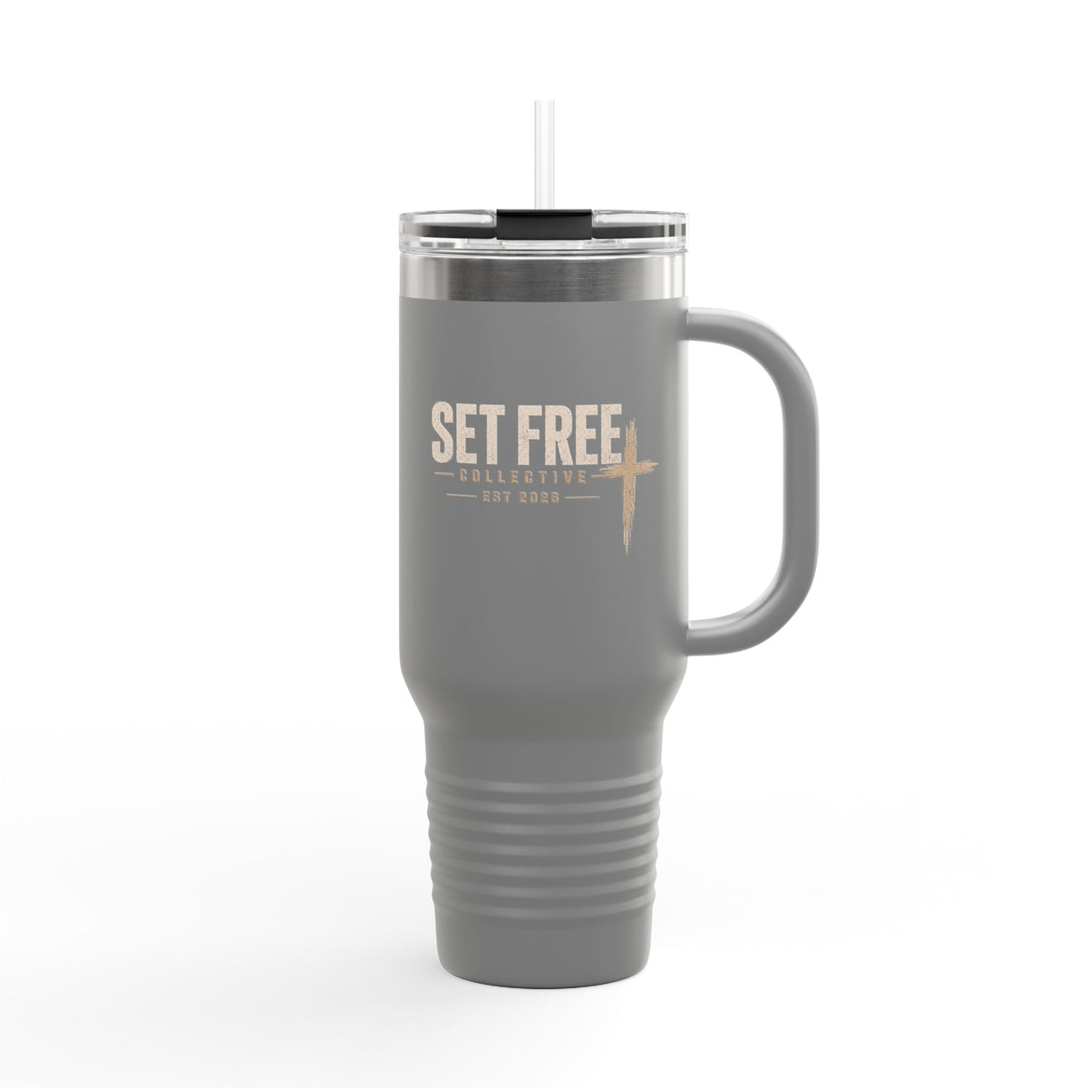 Set Free Cross logo Travel Mug | 40oz Insulated Tumbler