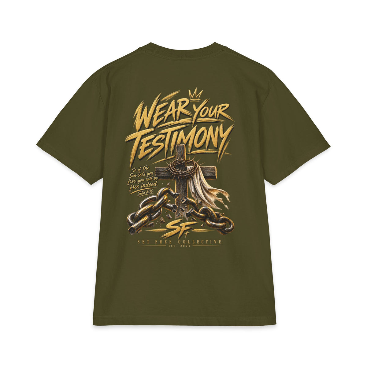 Wear Your Testimony T-Shirt | Set Free church graphic tee