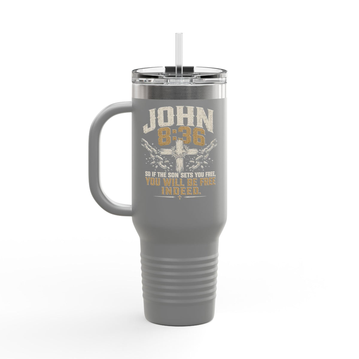 Set Free Cross logo Travel Mug | 40oz Insulated Tumbler