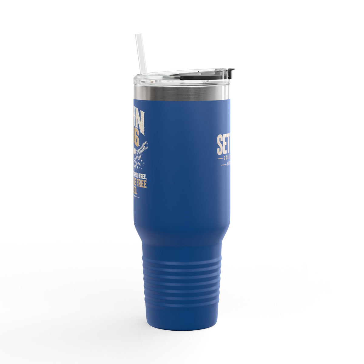 Set Free Cross logo Travel Mug | 40oz Insulated Tumbler