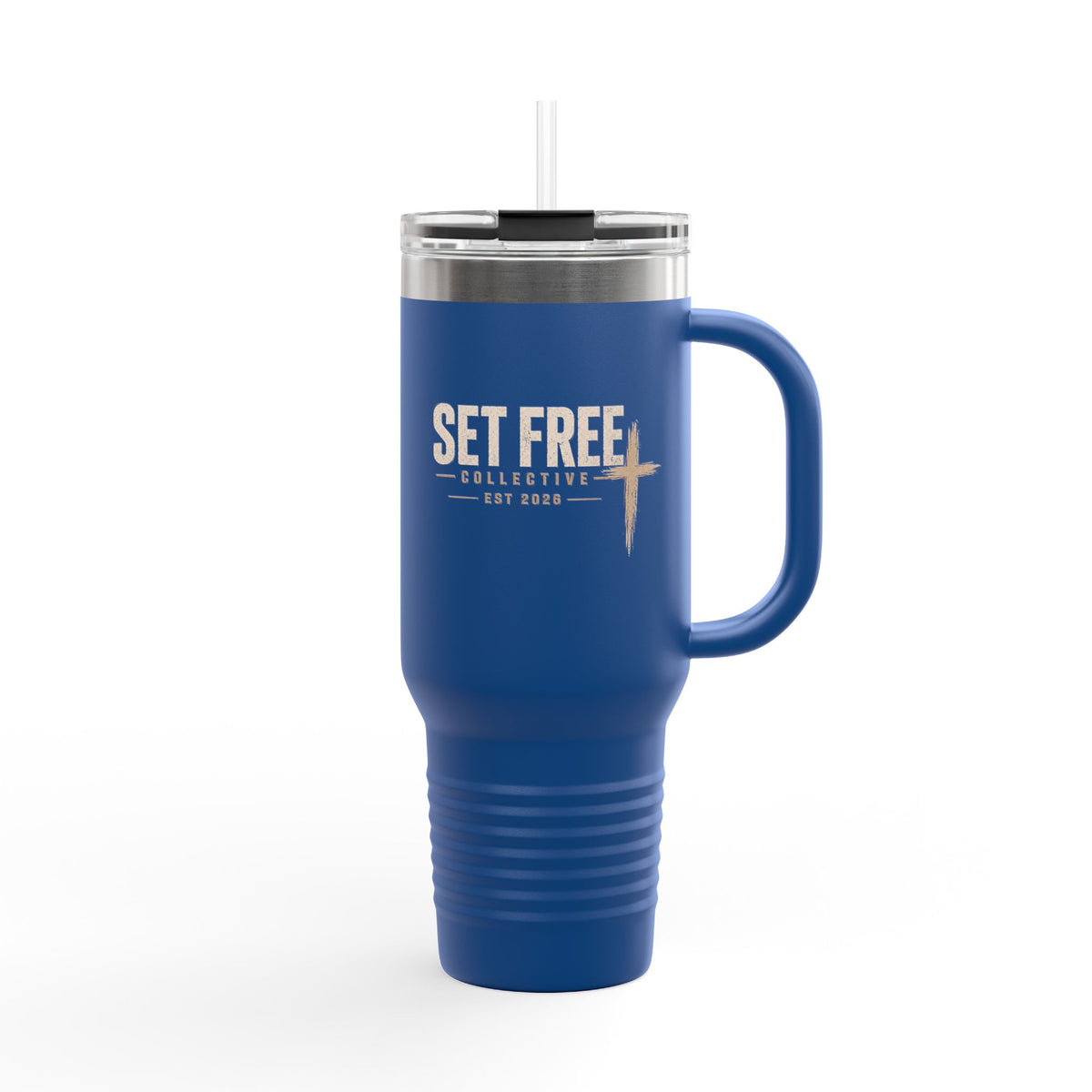 Set Free Cross logo Travel Mug | 40oz Insulated Tumbler