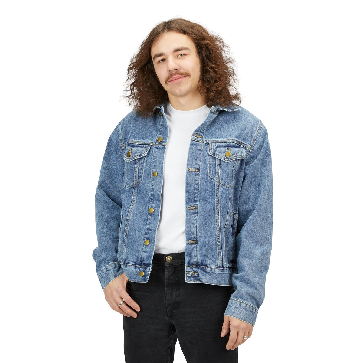 Set Free Collective Logo Denim Jacket | Patch Back Design