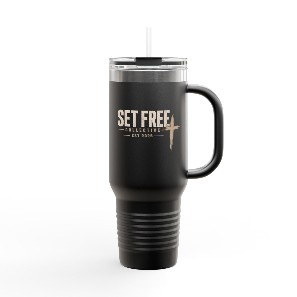 Set Free Cross logo Travel Mug | 40oz Insulated Tumbler
