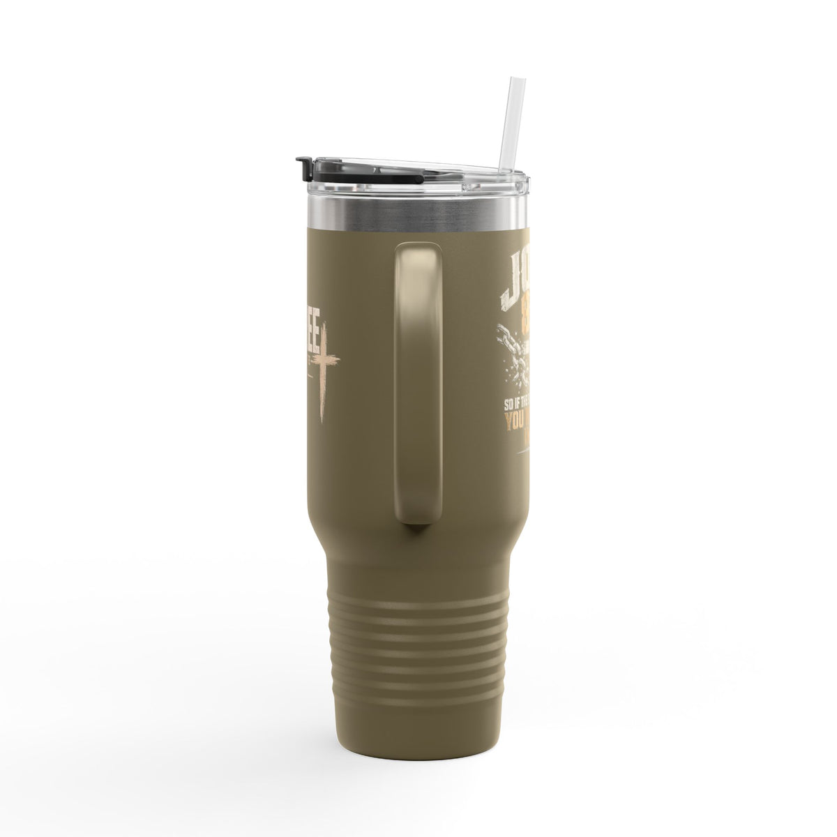 Set Free Cross logo Travel Mug | 40oz Insulated Tumbler