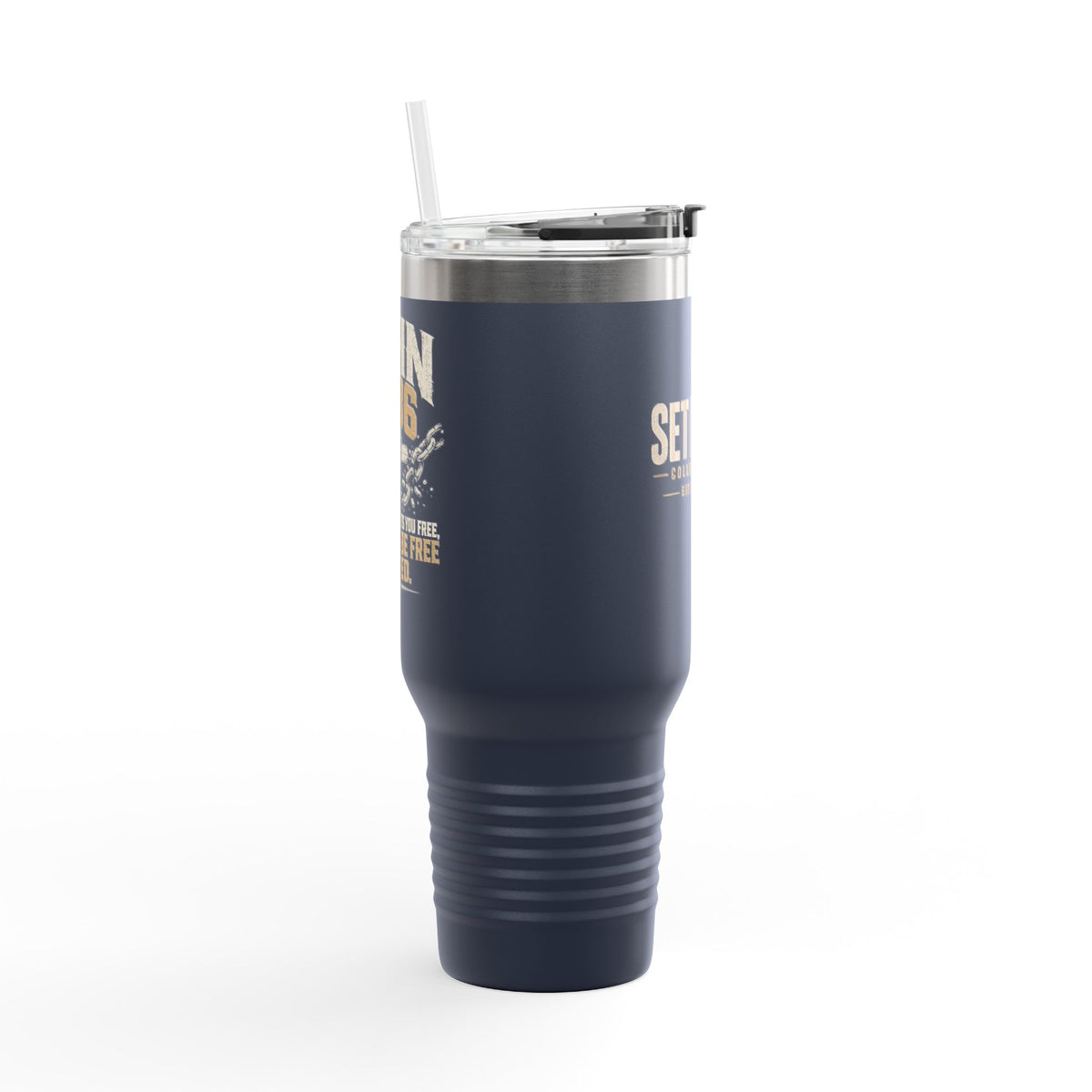 Set Free Cross logo Travel Mug | 40oz Insulated Tumbler