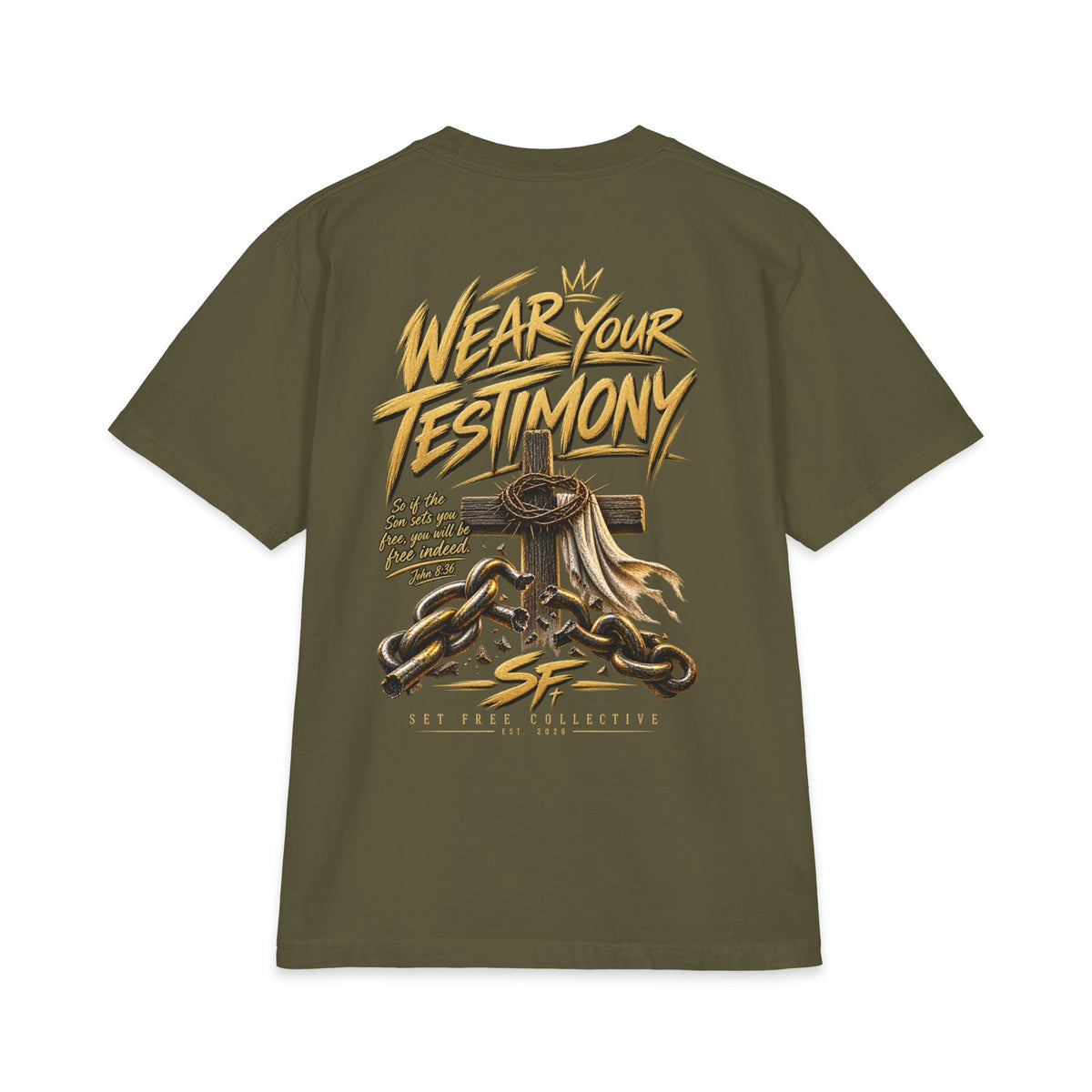 Wear Your Testimony T-Shirt | Set Free church graphic tee