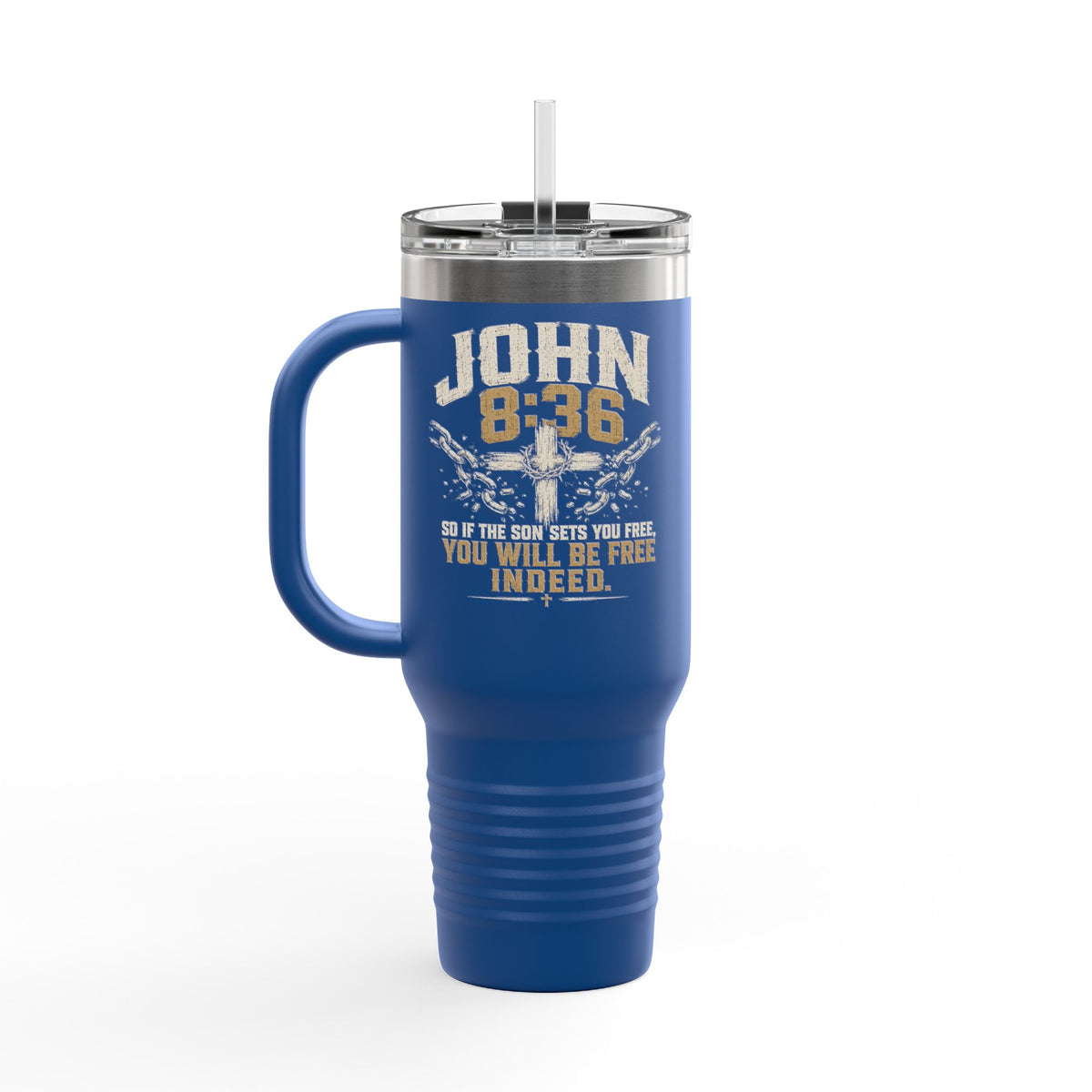 Set Free Cross logo Travel Mug | 40oz Insulated Tumbler