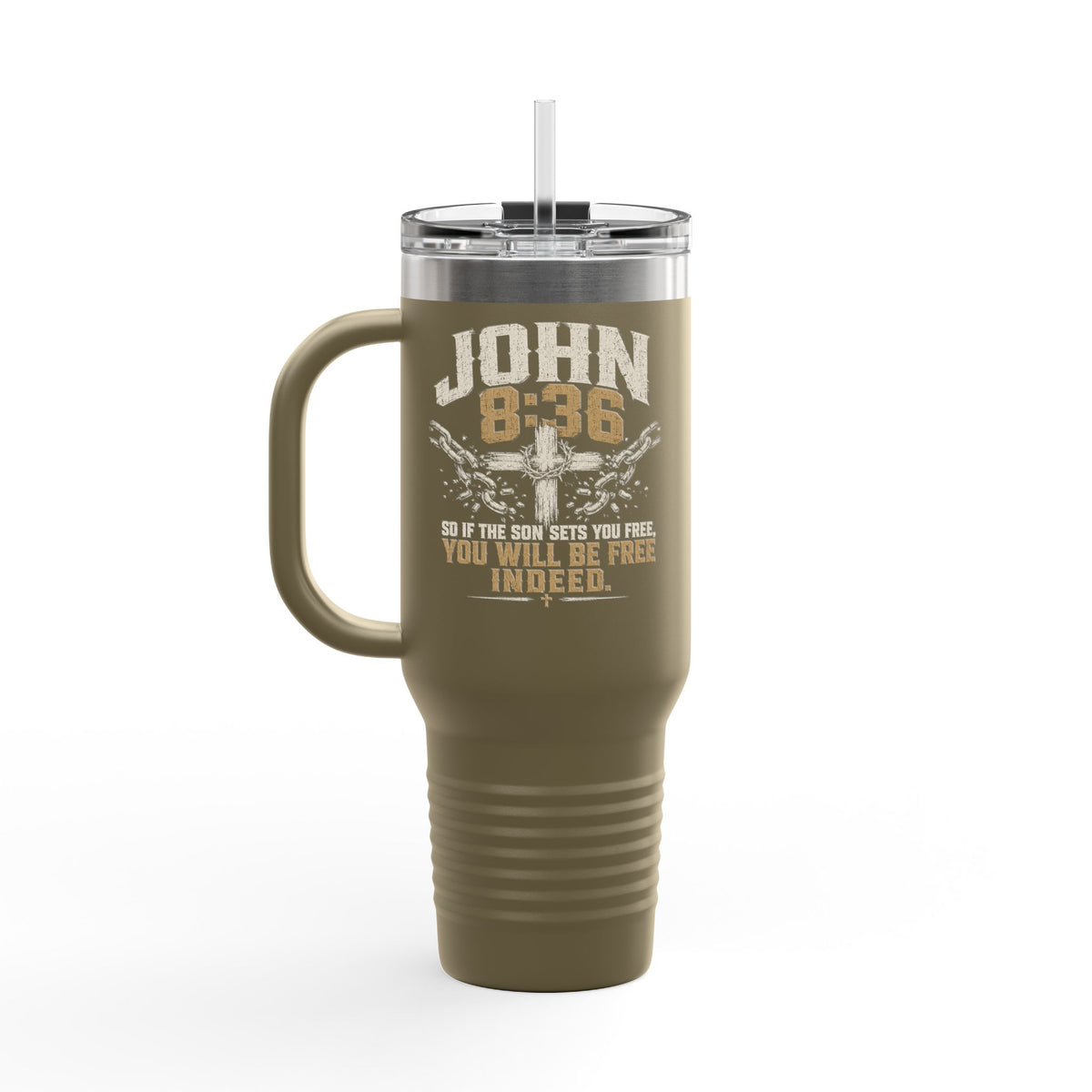 Set Free Cross logo Travel Mug | 40oz Insulated Tumbler